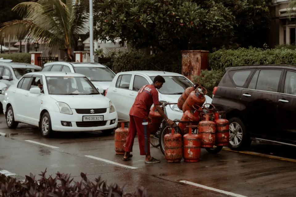 Bình gas được kiểm tra niêm phong